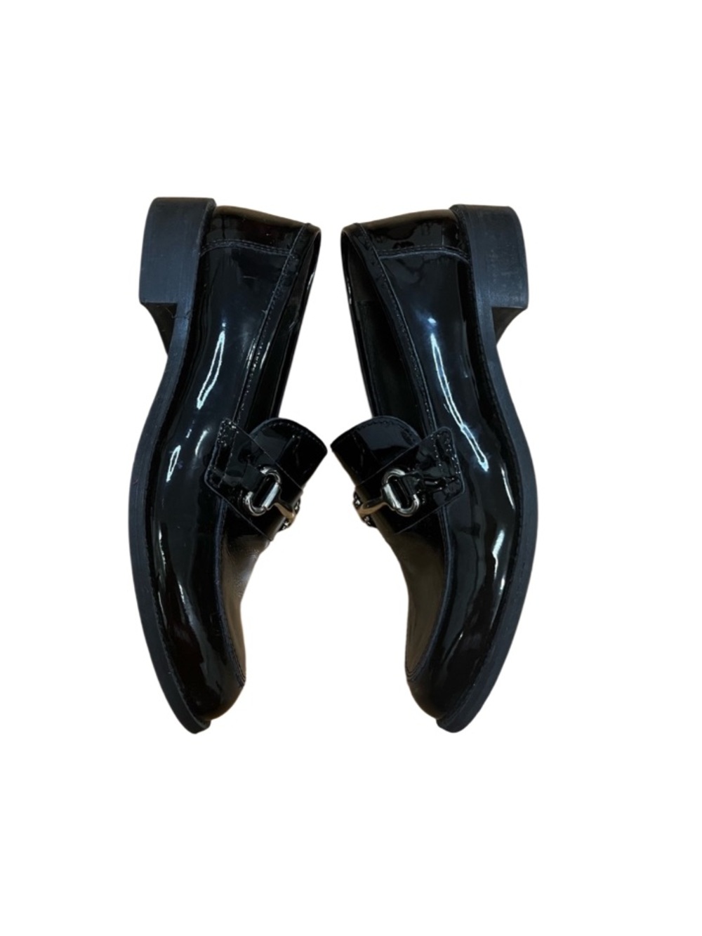Browns Horsebit Black Patent Leather Loafers